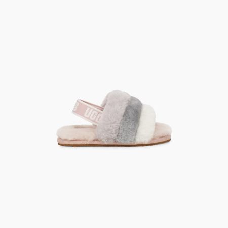 UGG Fluff Yeah Multicolor Slides for Kids (JVFI03416)